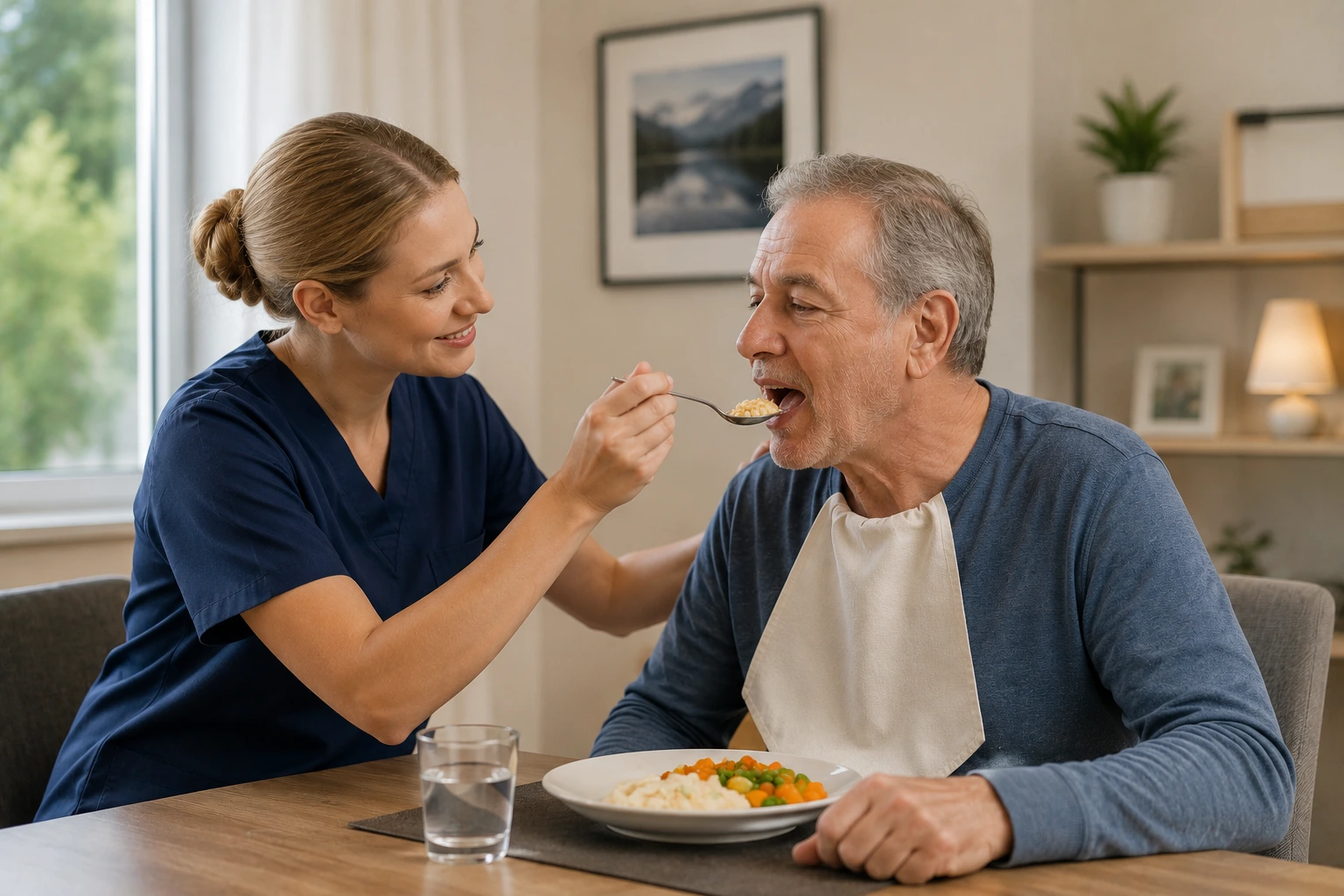 Registered NDIS provider Perth offering high intensity daily personal activities with feeding support at home.